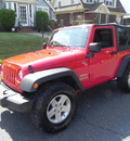 jeep wrangler 2010 red suv automatic 07513