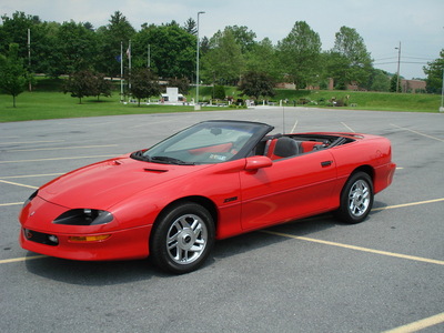 chevrolet camaro 1996 red convertable z28 gasoline v8 2 wheel drive automatic 17972