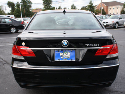 bmw 7 series 2008 black sedan 750i gasoline 8 cylinders rear wheel drive automatic 07701