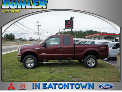 ford f 350 super duty 2007 red lariat diesel 8 cylinders 4 wheel drive automatic 07724