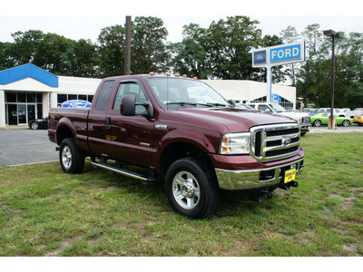 ford f 350 super duty 2007 red lariat diesel 8 cylinders 4 wheel drive automatic 07724