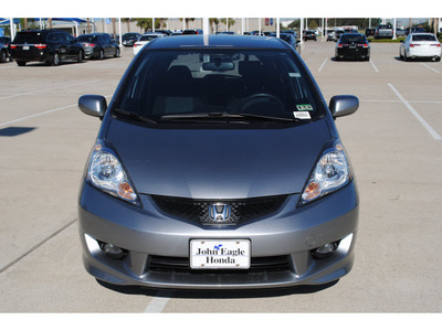 honda fit 2010 gray hatchback sport gasoline 4 cylinders front wheel drive automatic 77065