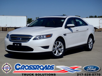 ford taurus 2011 white sedan sel gasoline 6 cylinders front wheel drive automatic 62708