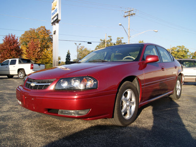 chevrolet impala 2005 maroon sedan ls gasoline 6 cylinders front wheel drive automatic 60115