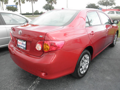 toyota corolla 2010 red sedan le gasoline 4 cylinders front wheel drive automatic 34474