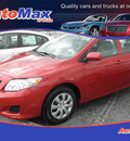 toyota corolla 2010 red sedan le gasoline 4 cylinders front wheel drive automatic 34474