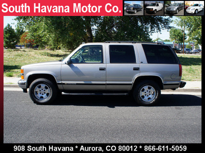 chevrolet tahoe 1999 pewter suv lt gasoline v8 4 wheel drive automatic with overdrive 80012