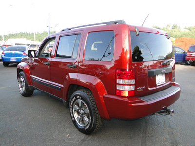 jeep liberty 2008 red suv sport gasoline 6 cylinders 4 wheel drive automatic 98032