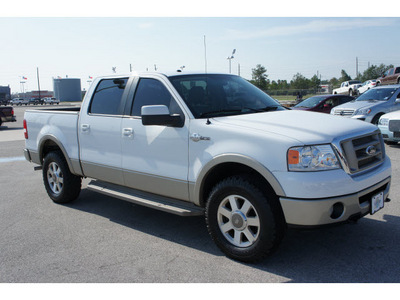 ford f 150 2007 white king ranch flex fuel 8 cylinders 4 wheel drive automatic 77388