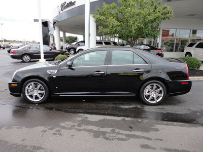 cadillac sts 2008 black sedan v6 gasoline 6 cylinders rear wheel drive automatic 45036