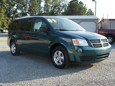 dodge grand caravan 2009 dk  green van se gasoline 6 cylinders front wheel drive 4 speed automatic 27569