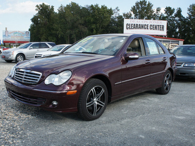 mercedes benz c class 2007 dk  red sedan c280 luxury gasoline 6 cylinders rear wheel drive automatic 27569