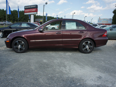 mercedes benz c class 2007 dk  red sedan c280 luxury gasoline 6 cylinders rear wheel drive automatic 27569