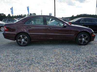 mercedes benz c class 2007 dk  red sedan c280 luxury gasoline 6 cylinders rear wheel drive automatic 27569