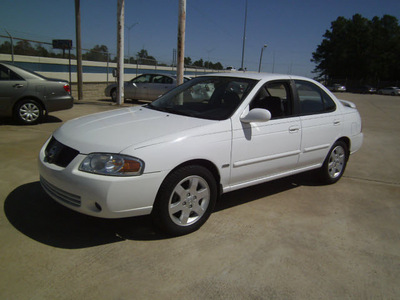 nissan sentra 2006 white sedan 1 8 s gasoline 4 cylinders front wheel drive automatic 75503