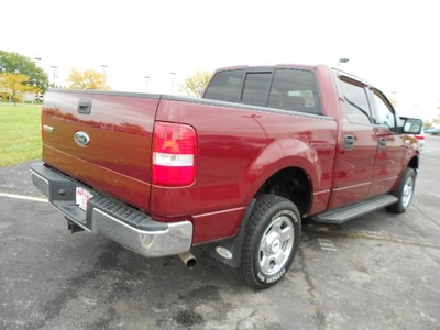 ford f 150 2004 dark red gasoline 8 cylinders 4 wheel drive 4 speed automatic 43228