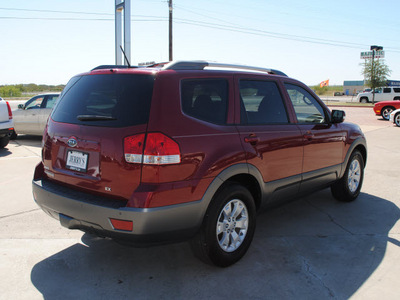 kia borrego 2009 red suv ex gasoline 6 cylinders 2 wheel drive automatic 76087