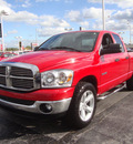 dodge ram 1500 2008 red pickup truck big horn gasoline 8 cylinders rear wheel drive automatic 60443