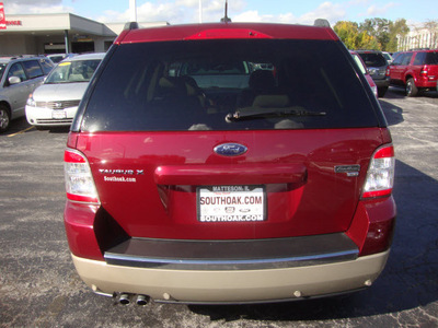 ford taurus x 2008 dk  red suv eddie bauer gasoline 6 cylinders all whee drive automatic 60443