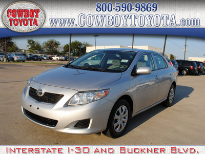 toyota corolla 2010 silver sedan le gasoline 4 cylinders front wheel drive automatic 75228