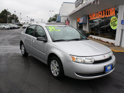 saturn ion 2004 silver sedan 2 gasoline 4 cylinders dohc front wheel drive automatic 07701