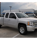 chevrolet silverado 1500 2010 silver pickup truck lt flex fuel 8 cylinders 2 wheel drive automatic with overdrive 77090