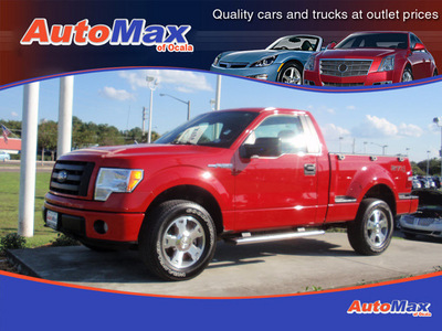 ford f 150 2009 red stx gasoline 8 cylinders 4 wheel drive automatic 34474