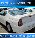 chevrolet monte carlo 2005 white coupe ls gasoline 6 cylinders front wheel drive automatic 13350