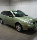 ford focus 2007 green coupe zx3 se gasoline 4 cylinders front wheel drive 5 speed manual 76108