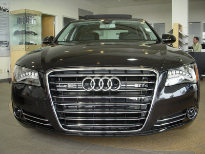 audi a8 2012 black sedan l quattro gasoline 8 cylinders all whee drive tiptronic 46410