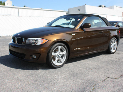 bmw 1 series 2012 brown 128i gasoline 6 cylinders rear wheel drive automatic 27616
