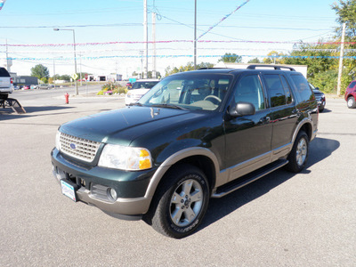 ford explorer 2003 green suv eddie bauer awd gasoline 8 cylinders all whee drive 5 speed automatic 55321