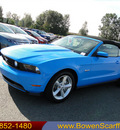 ford mustang 2012 grabber blue premium gasoline 8 cylinders rear wheel drive 6 speed manual 98032