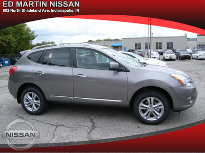 nissan rogue 2012 lt  gray wagon gasoline 4 cylinders front wheel drive automatic 46219
