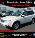 subaru forester 2009 white wagon 2 5 x premium awd gasoline 4 cylinders all whee drive automatic 55420