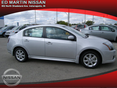 nissan sentra 2012 silver sedan gasoline 4 cylinders front wheel drive automatic 46219