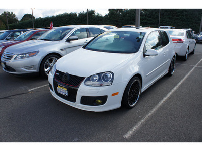 volkswagen gti 2009 white hatchback pzev gasoline 4 cylinders front wheel drive manual 08902