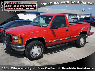 gmc sierra 1500 1995 red gasoline 8 cylinders 4 wheel drive automatic 77388