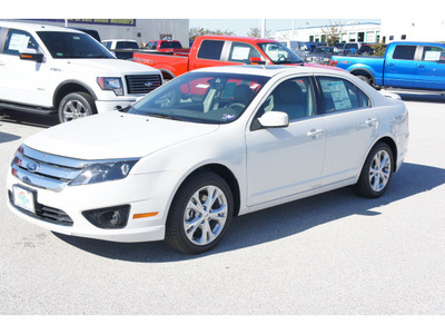 ford fusion 2012 white sedan se flex fuel 6 cylinders front wheel drive shiftable automatic 77388