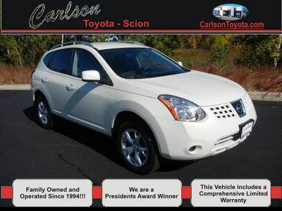 nissan rogue 2009 off white suv sl awd gasoline 4 cylinders all whee drive automatic 55448