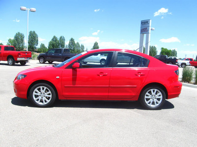 mazda mazda3 2007 red sedan i sport gasoline 4 cylinders front wheel drive automatic 80504