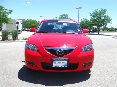 mazda mazda3 2007 red sedan i sport gasoline 4 cylinders front wheel drive automatic 80504