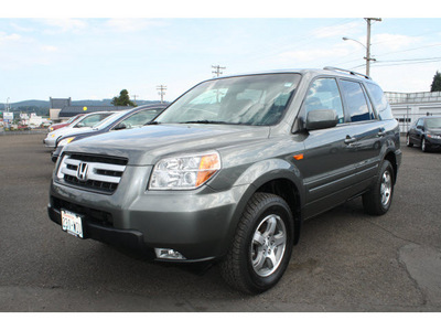 honda pilot 2007 gray suv ex gasoline 6 cylinders all whee drive automatic 98632