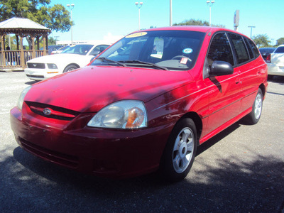 kia rio 2005 red hatchback cinco gasoline 4 cylinders front wheel drive automatic 32901