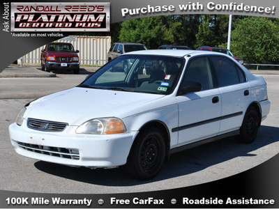 honda civic 1996 white sedan lx gasoline 4 cylinders front wheel drive 5 speed manual 77388