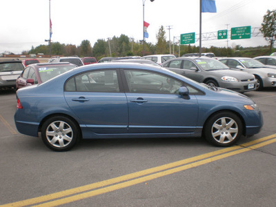 honda civic 2008 blue sedan lx gasoline 4 cylinders front wheel drive automatic 13502