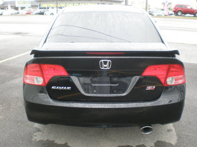 honda civic 2008 black sedan si gasoline 4 cylinders front wheel drive 6 speed manual 13502