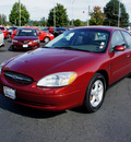 ford taurus 2001 red sedan ses flex fuel 6 cylinders front wheel drive automatic 98371
