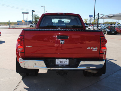 dodge ram pickup 3500 2007 red slt diesel 6 cylinders 4 wheel drive automatic with overdrive 76087