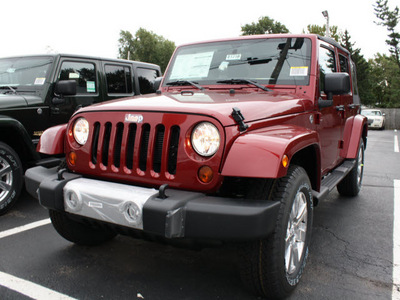 jeep wrangler unlimited 2012 red suv sahara gasoline 6 cylinders 4 wheel drive automatic 07730